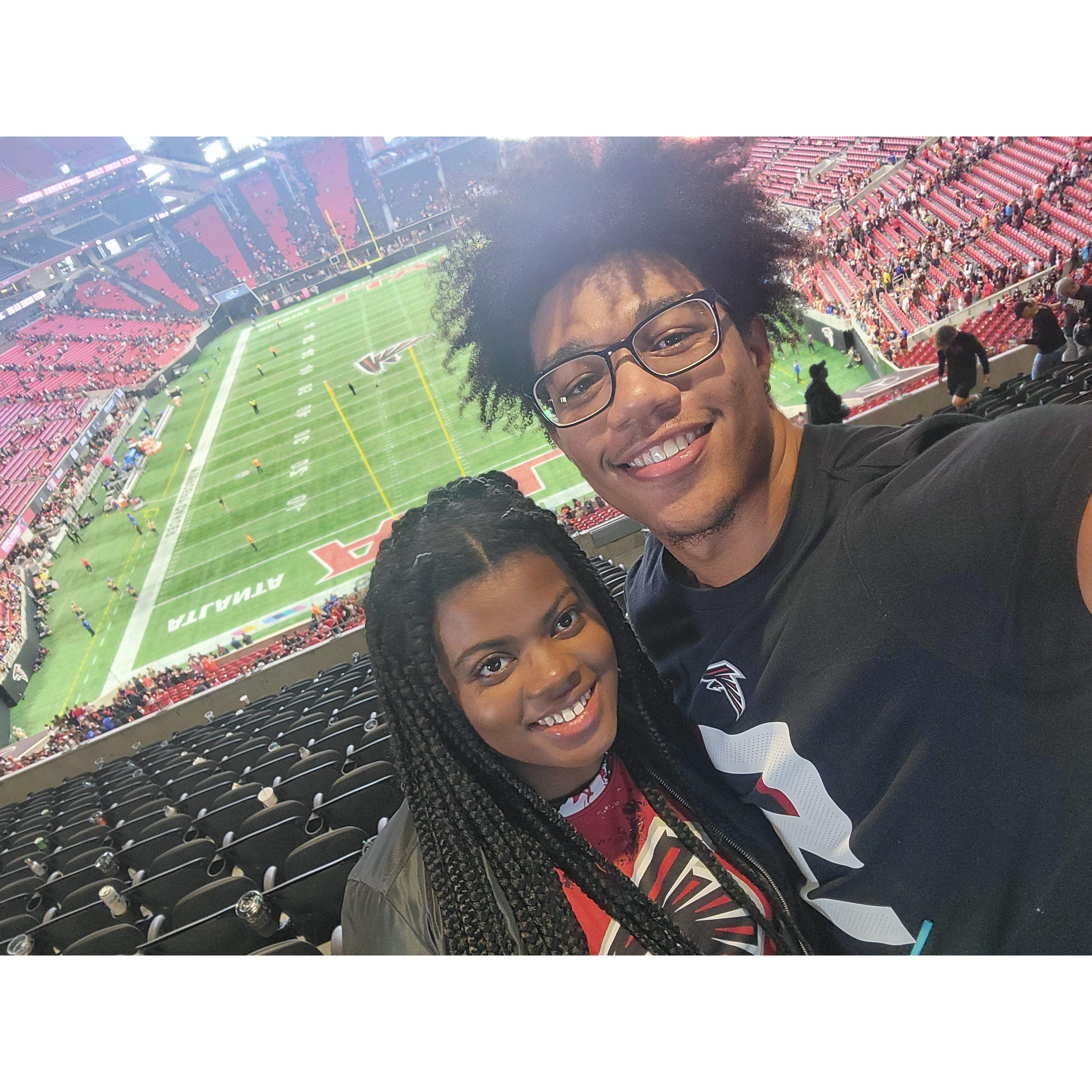 Falcons game for our anniversary