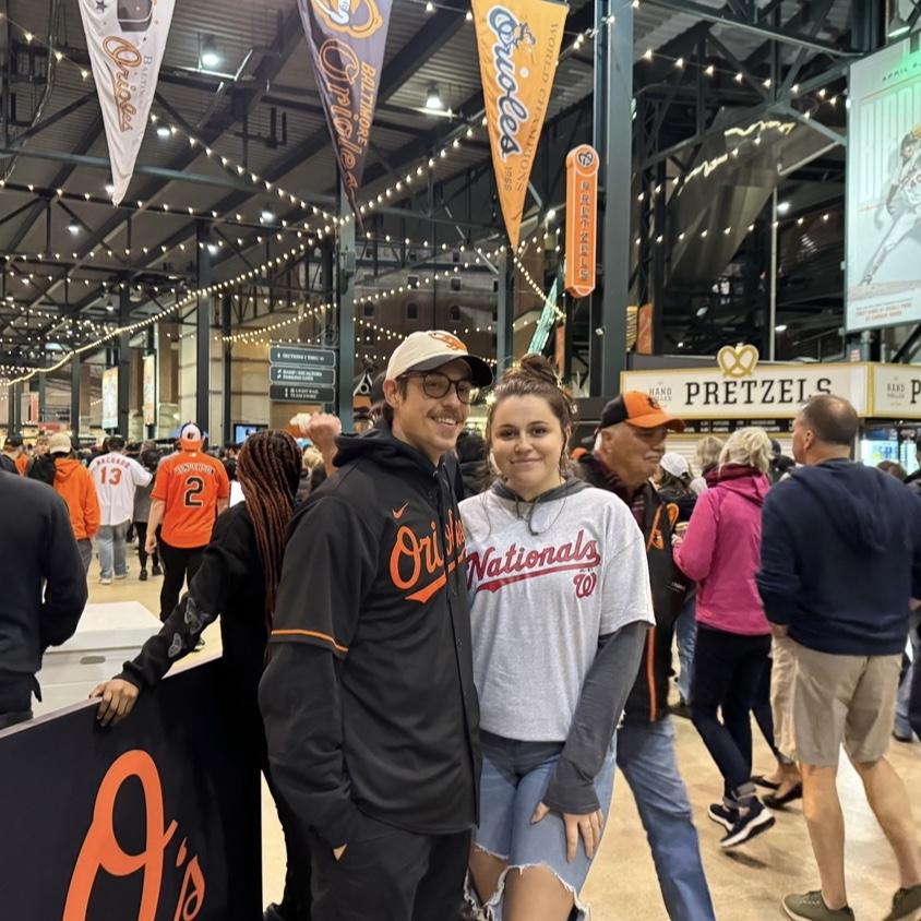 One of the many baseball games we’ve been to together ⚾️❤️ #GoOs 9.26.2023