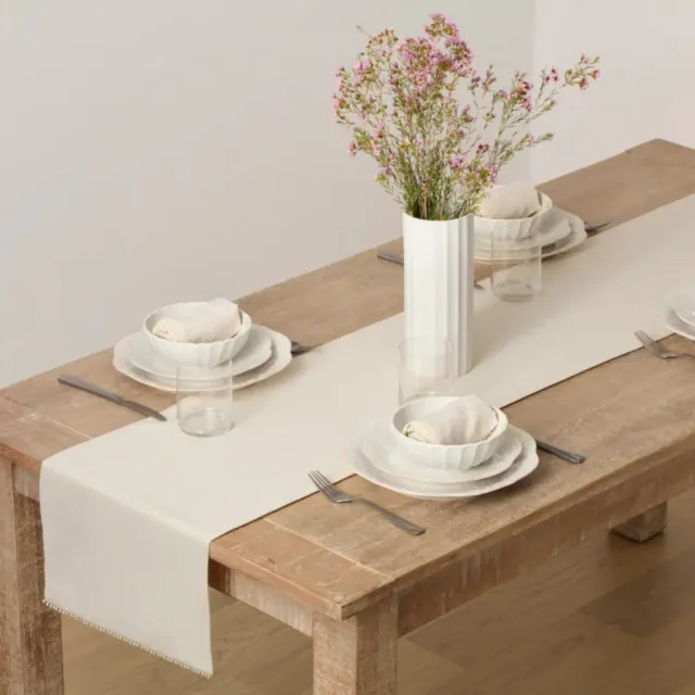Lenox French Perle Solid Runner - Natural - 14x70 - Lenox