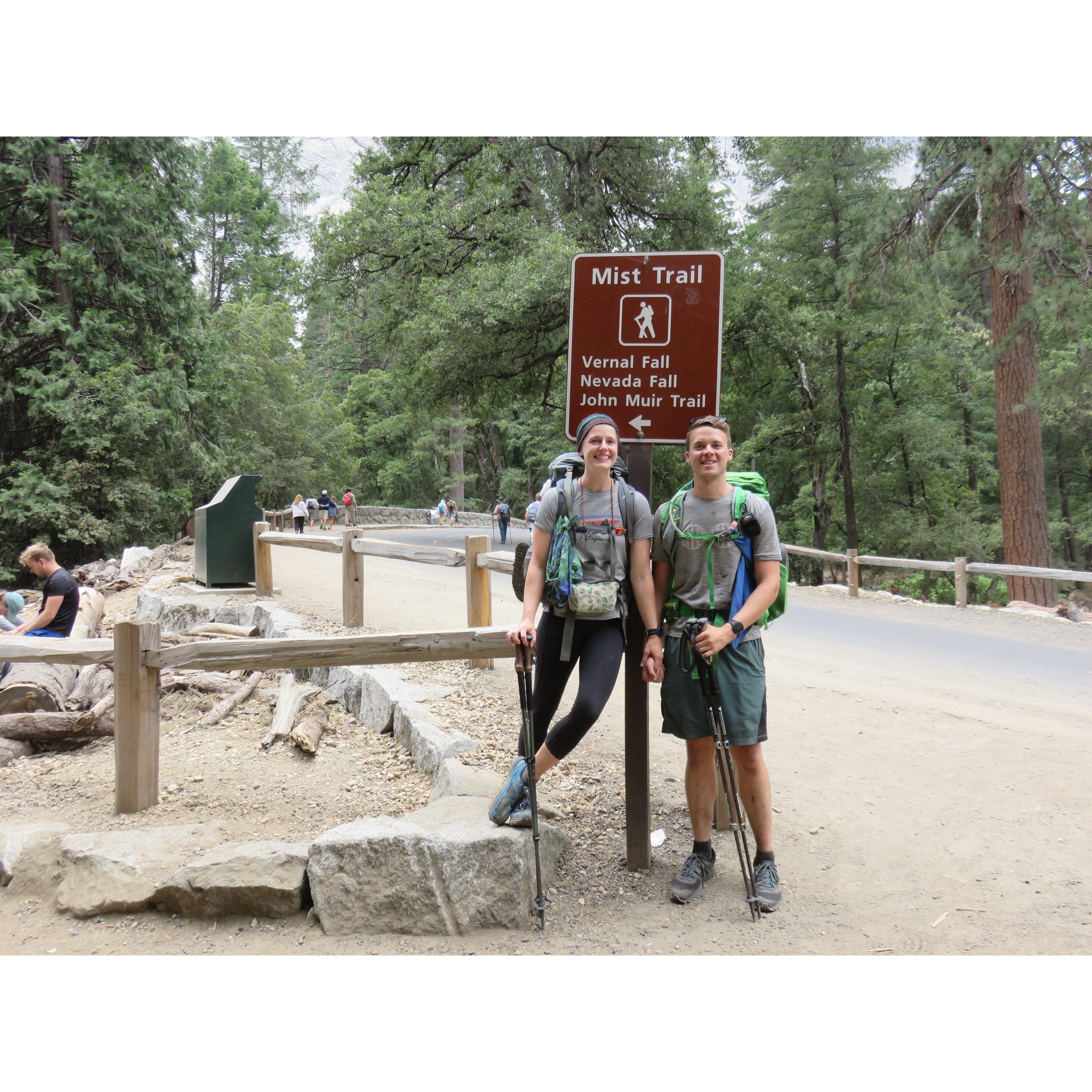 Finishing a 7-day backpacking trip in Yosemite (2018)
