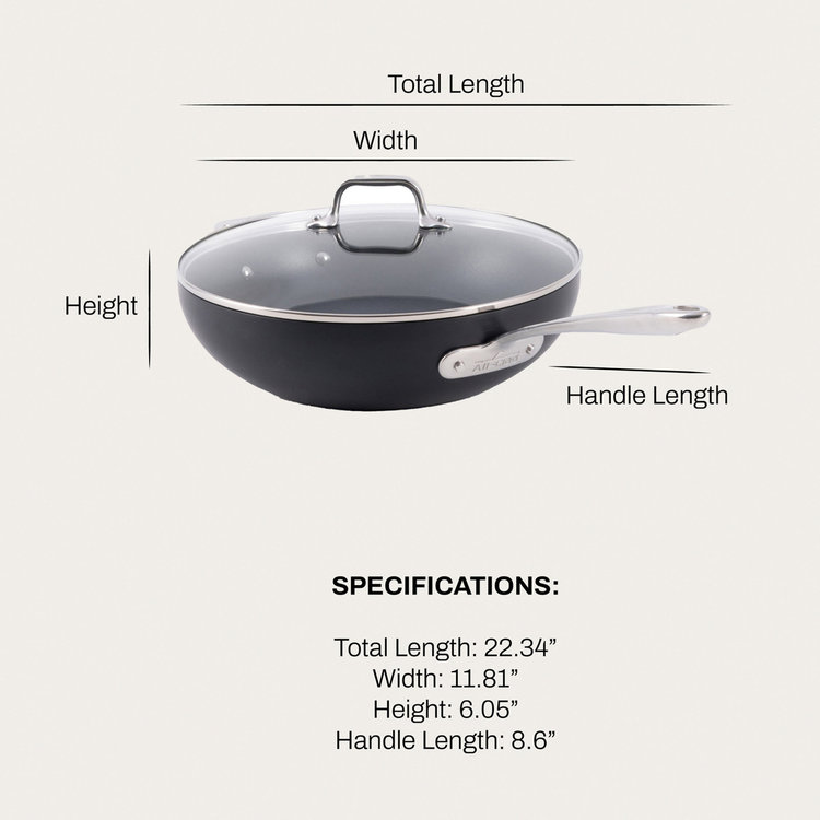 All-Clad, HA1 Expert Nonstick Chef Pan with Lid