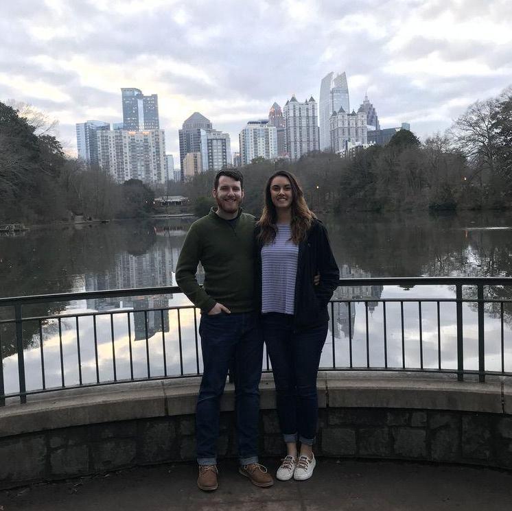 Iconic view of Atlanta from Piedmont Park