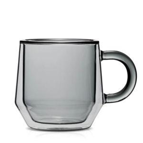 Double Walled Glass Coffee Mugs, Set of 2 (8oz)