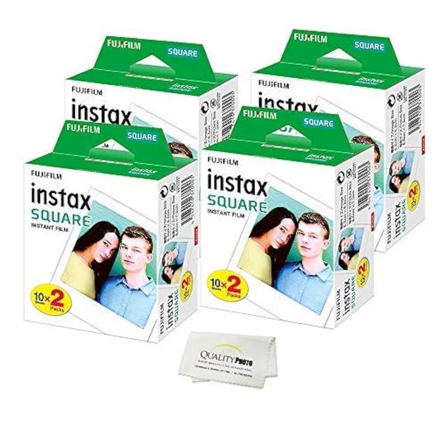 Fujifilm Instax Square Instant Film - 80 Exposures + Quality Photo Microfiber Cloth …