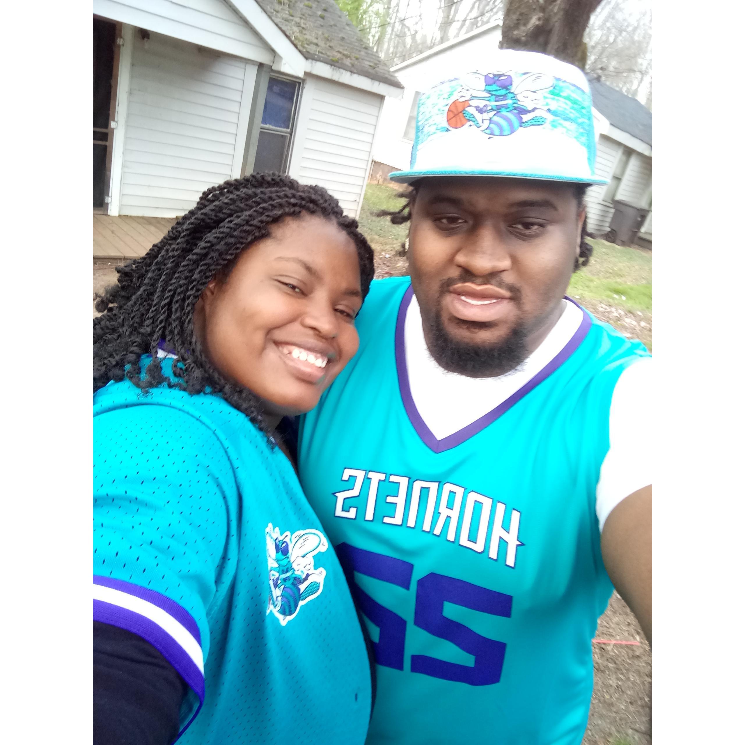 Right before our first NBA game