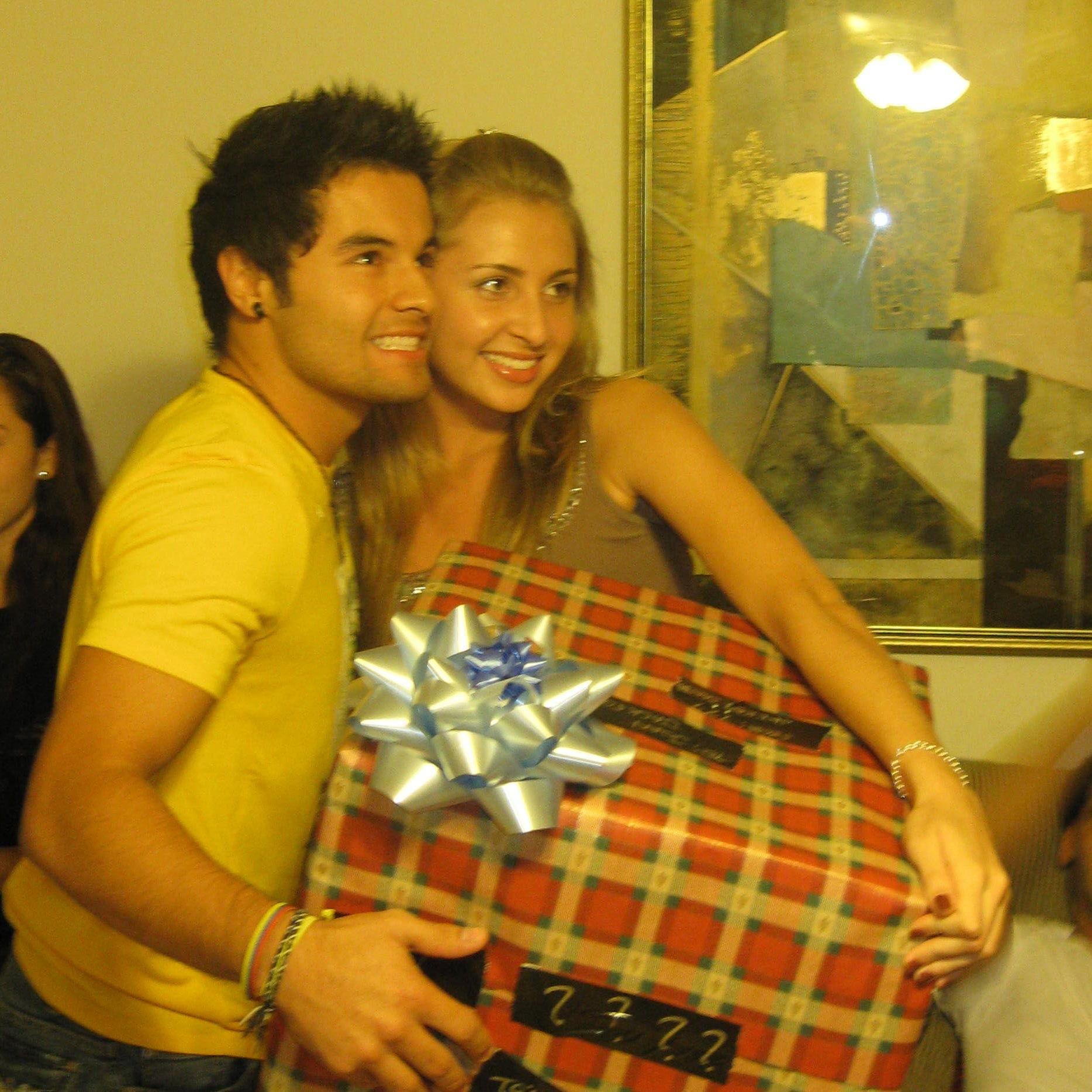 When we secretly were interested in each other, Jonathan got Joann as a Secret Santa by coincidence.