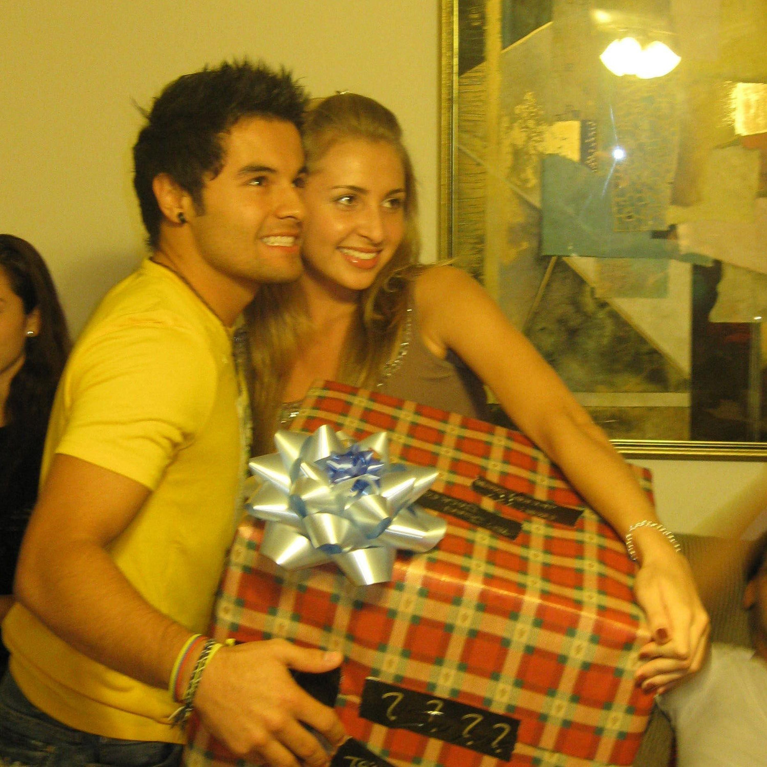 When we secretly were interested in each other, Jonathan got Joann as a Secret Santa by coincidence.