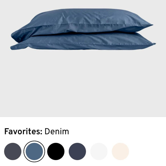 Sateen Dream™ Pillowcases - Denim Standard