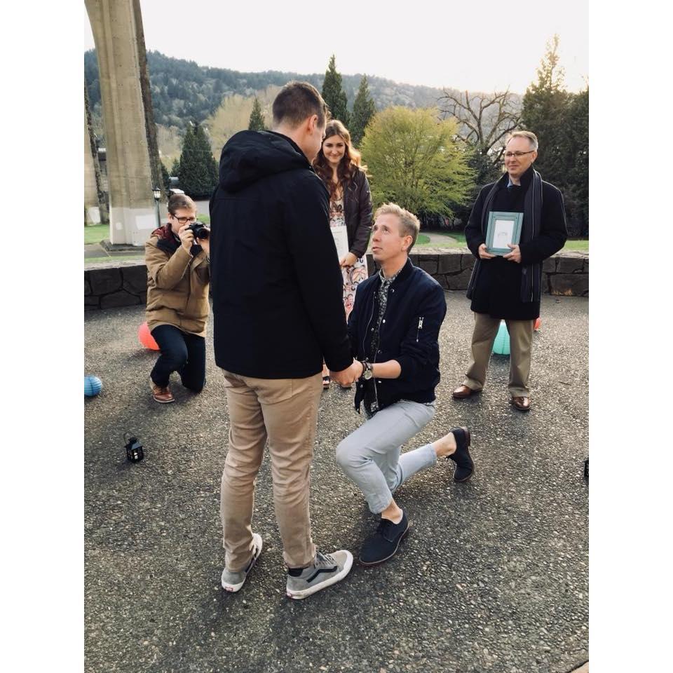 When Cameron got down on one knee to ask the love of his life to marry him