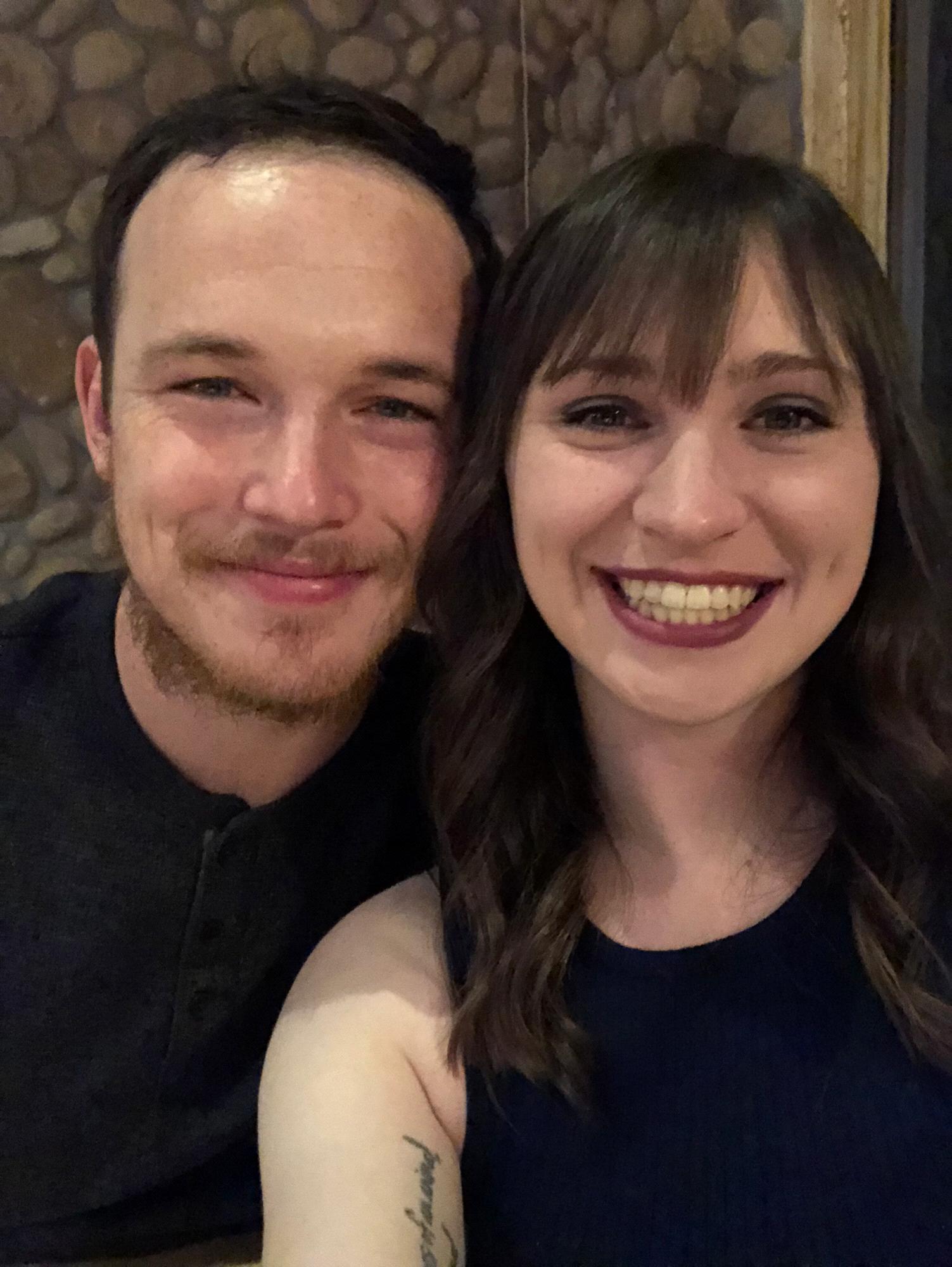 My second birthday dinner (I decided to get bangs-bad idea!)