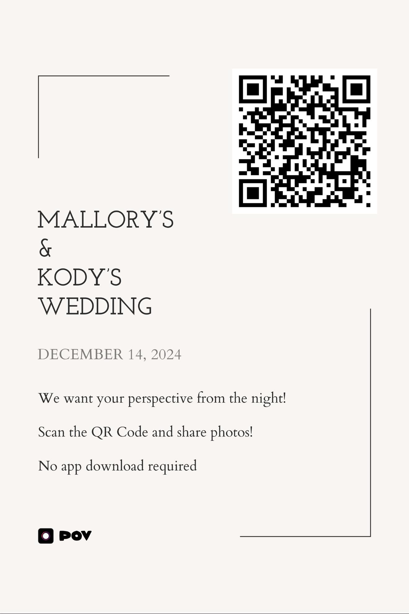The Wedding Website of Mallory Fernandez and Kody Doerschel