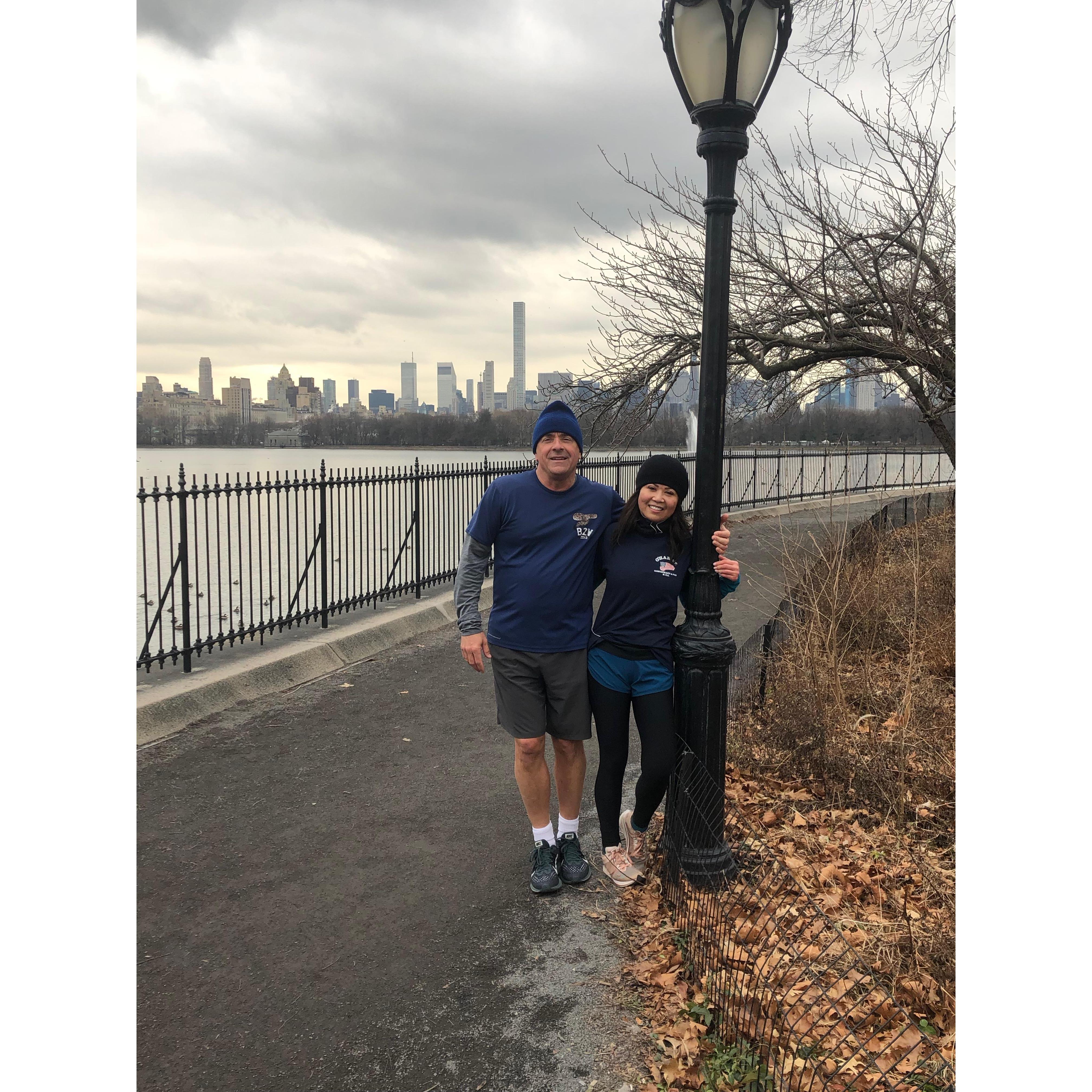 Running in Central Park