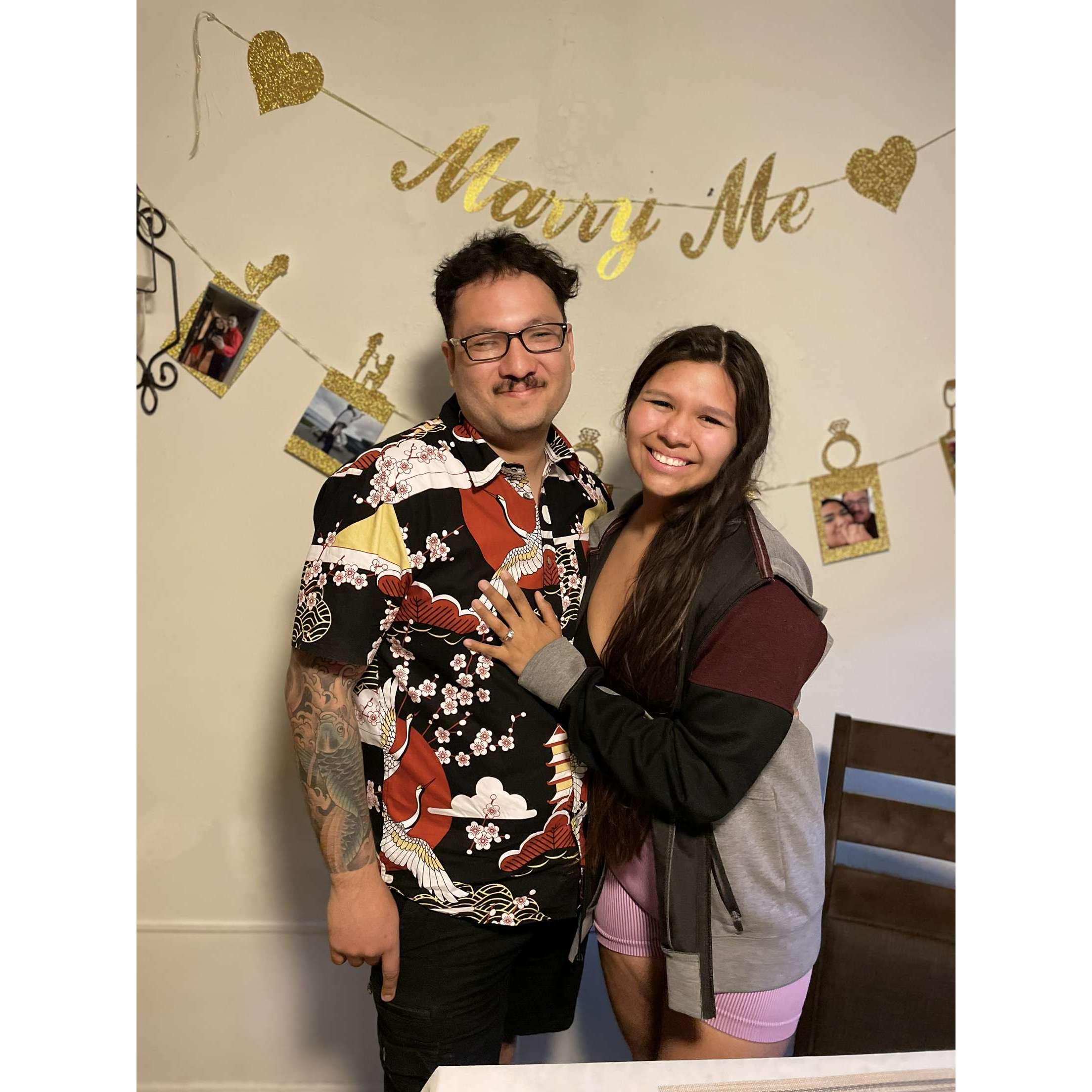 She said yes!