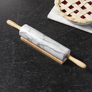 French Kitchen Marble Rolling Pin with Stand