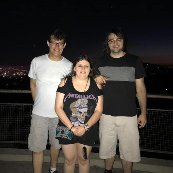Griffith Observatory in Los Angeles with Uncle Leo.
The long walk made it memorable because it made us appreciate the top!
There were stars on the ground and beautiful scenes above!