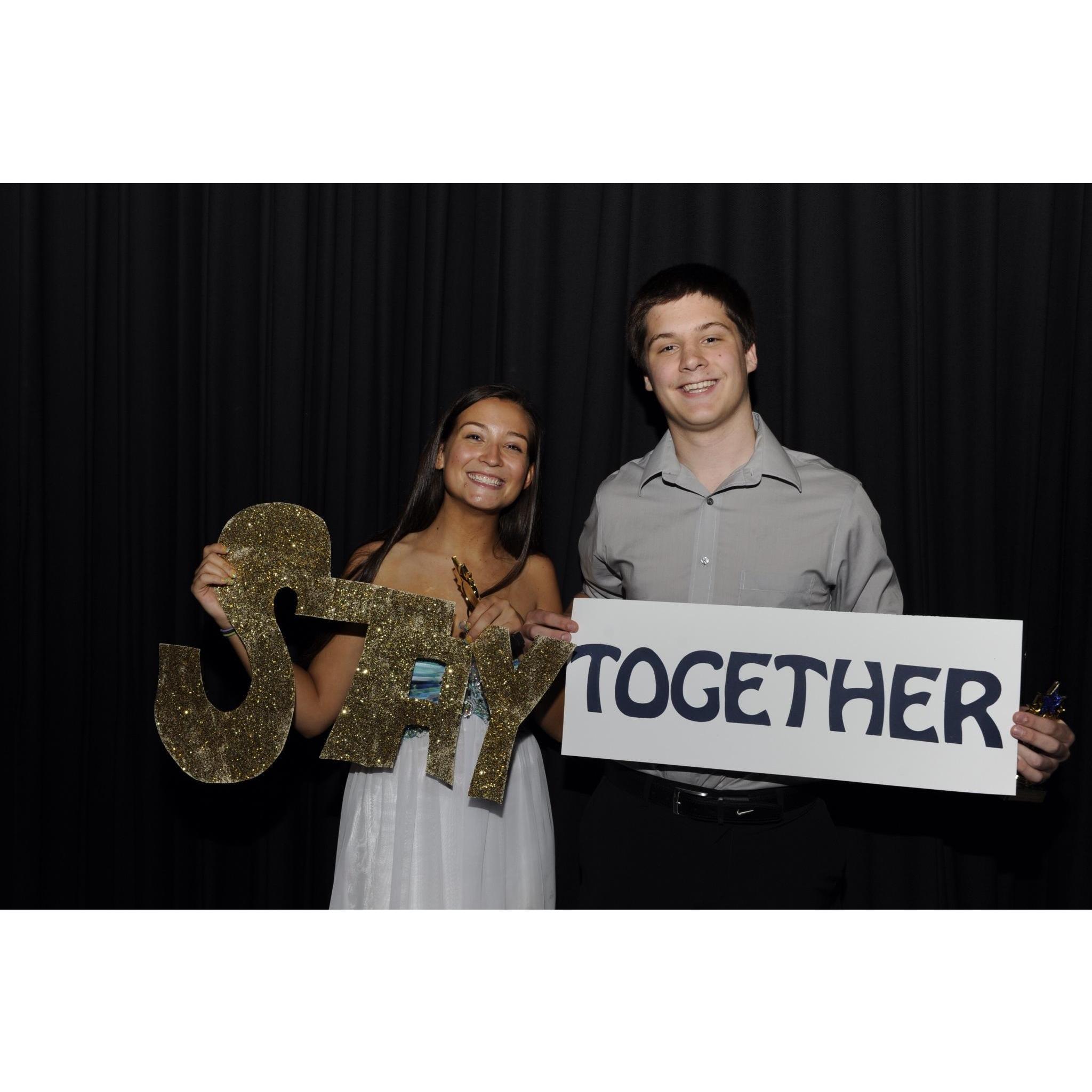 Winning the "Most Likely to Stay Together" senior superlative award. I guess they were right this time ;)