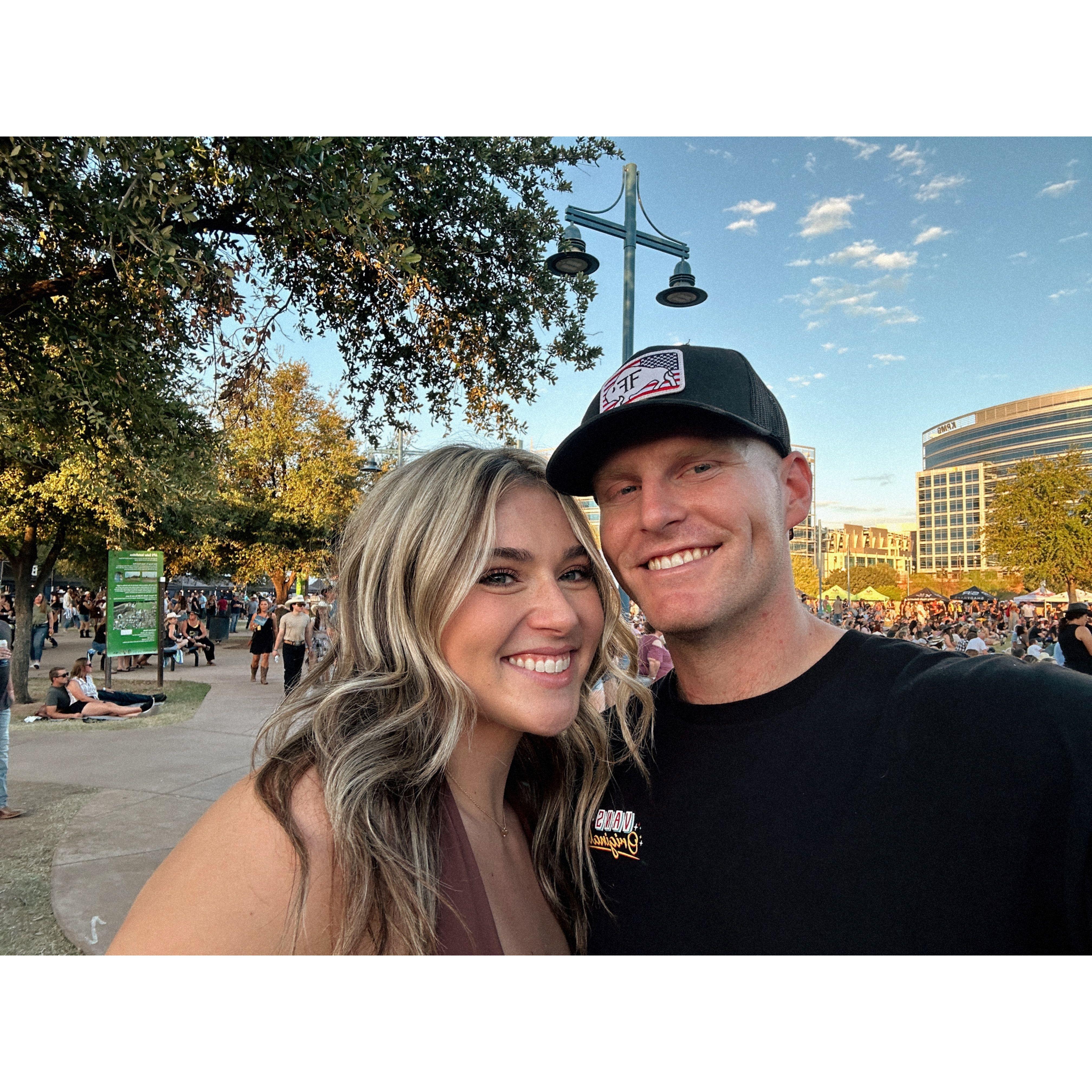 Our first photo together