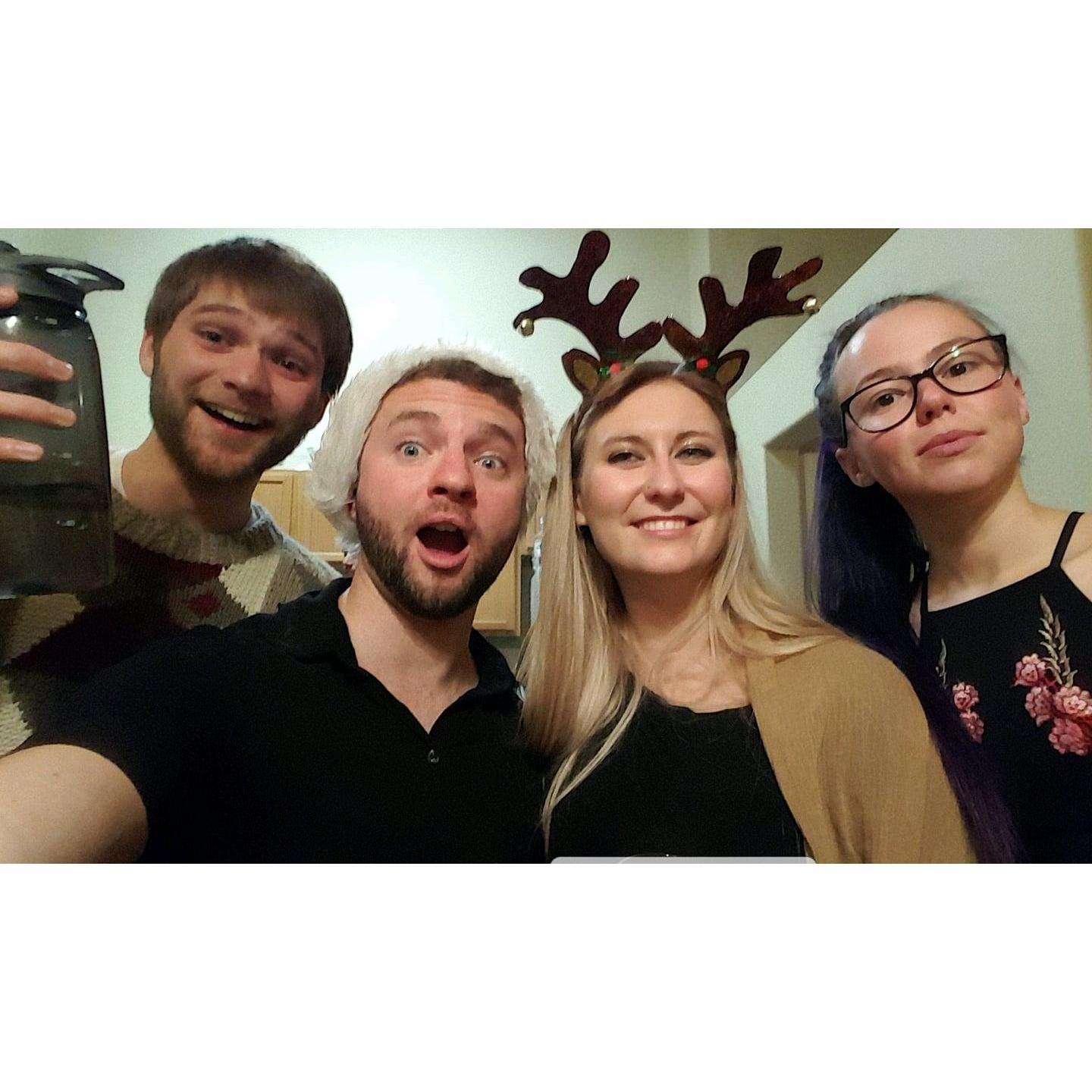 Our first Christmas party together!