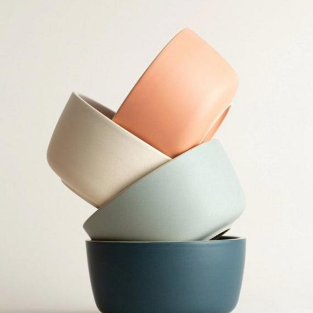 Large Ceramic Serving Bowl - Dusty Rose