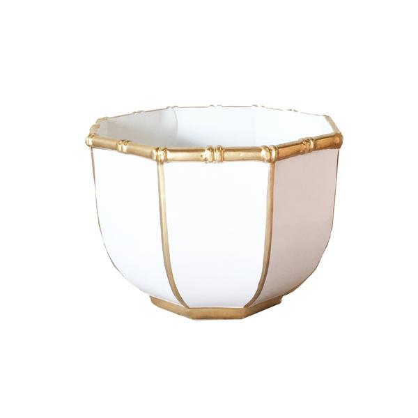 Small Bamboo Bowl in White