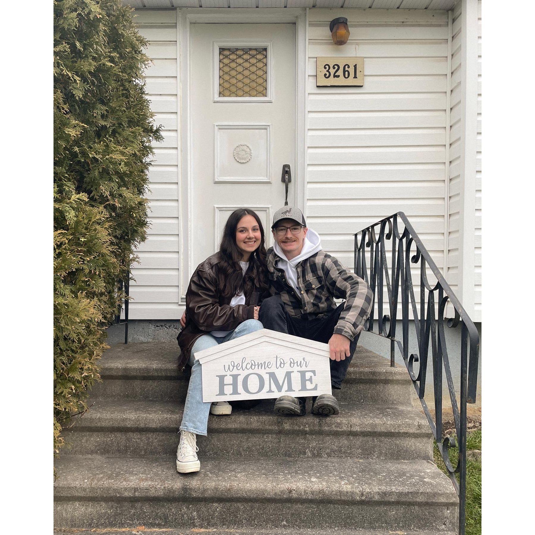 December 2022: We bought our first home together!