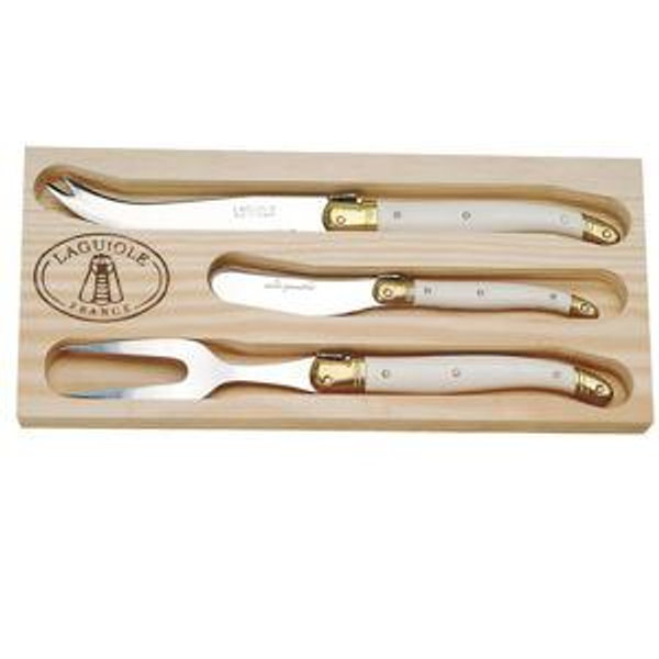 3-Piece Cheese Set Ivory