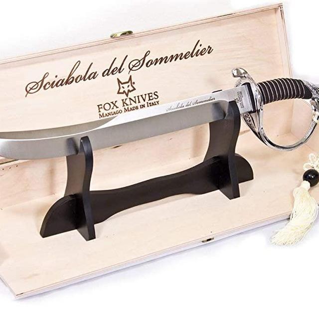 Fox Knives Maniago, Italy FX-2006 Sommelier Saber Champagne Sabre, Nickel