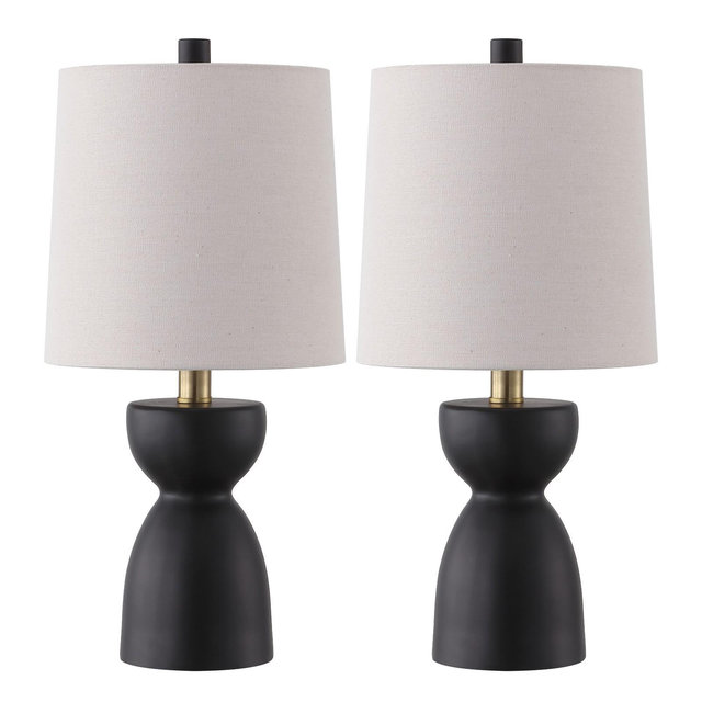Dunia 18.5" Table Lamp - TBL4628 - Chocolate Brown - Safavieh