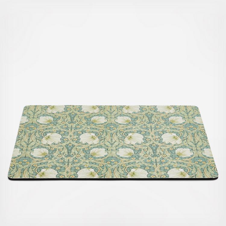 Spode Morris & Co Pimpernel Privat - Set Di 4 Tovagliette Grandi 40x30 Cm, Verde, Resistenti Al Calore E Antimacchia - 4