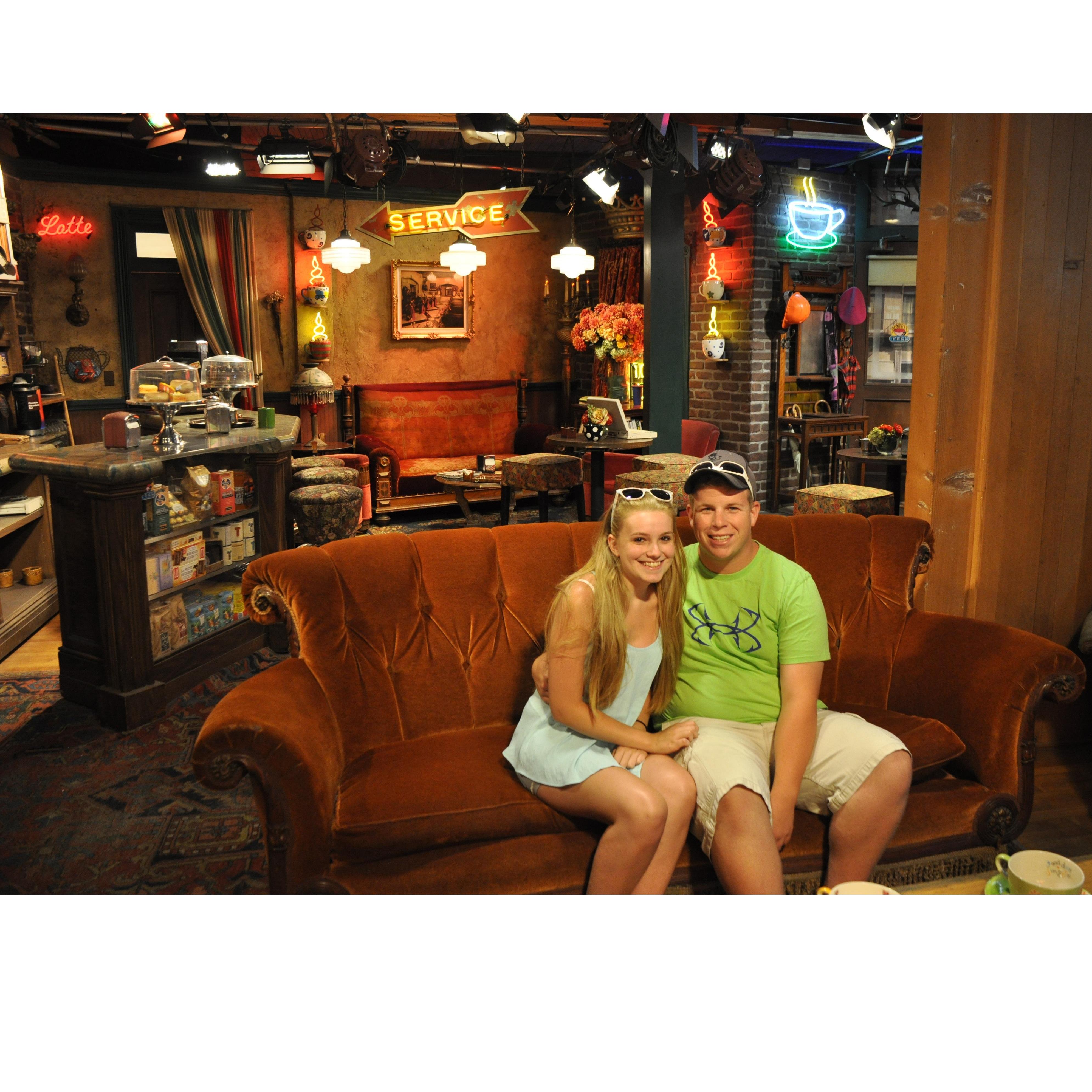 We took a trip to Los Angeles and toured Warner Brothers where we got a chance to sit on the "Friends" couch on the set of Central Perk