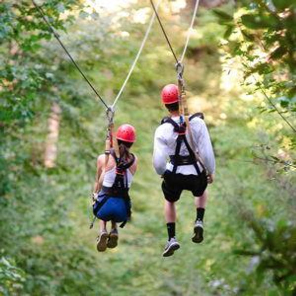 Ziplining