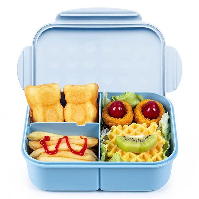 Bento Box,Bento Box Adult Lunch Box,Ideal Leak Proof Lunch Box Containers,Mom’s Choice Lunch box kids,No BPAs and No Chemical Dyes,Microwave and Dishwasher Safe Lunch Containers for Adults(Blue L)