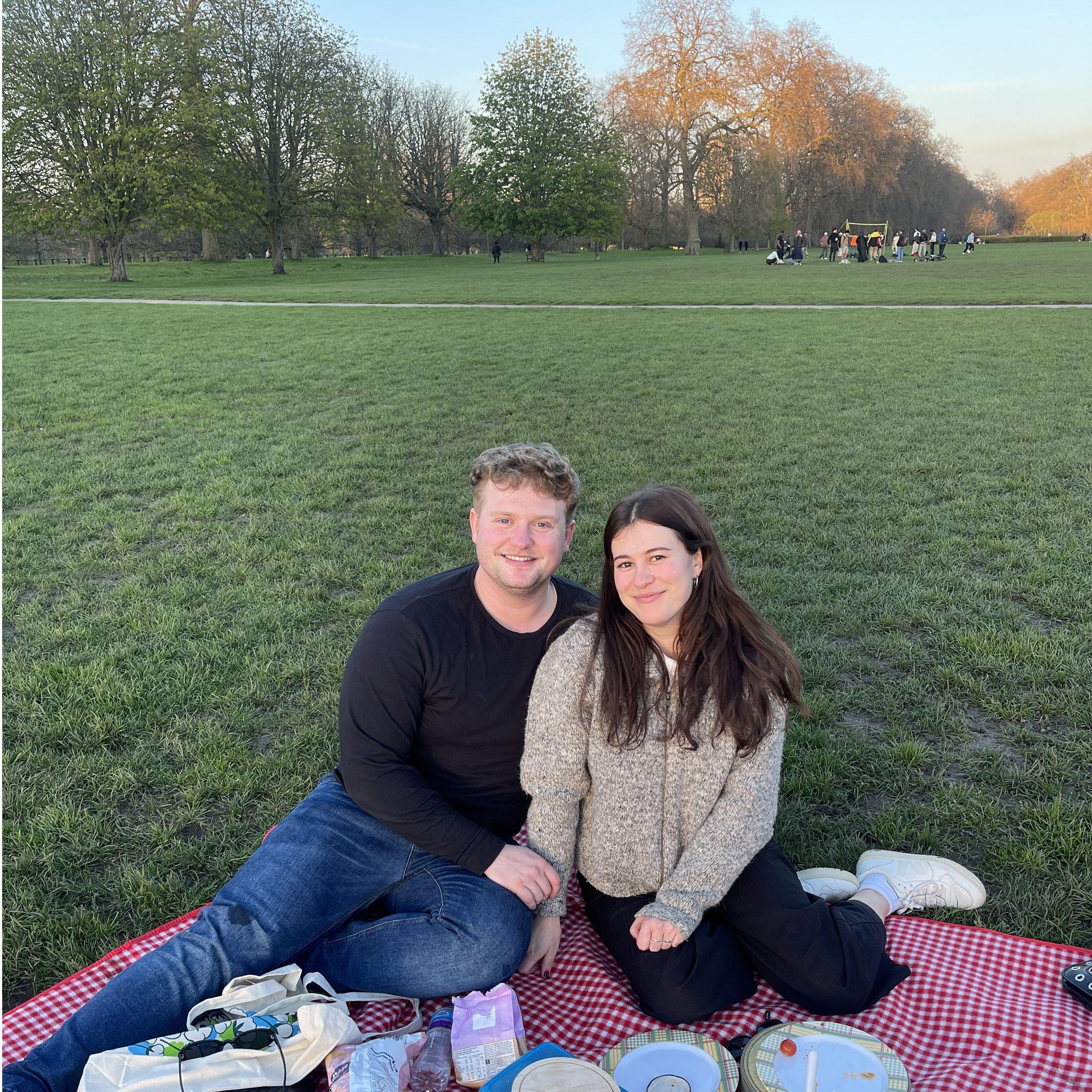 When Jack was still pretending to enjoy picnics to spend time with me