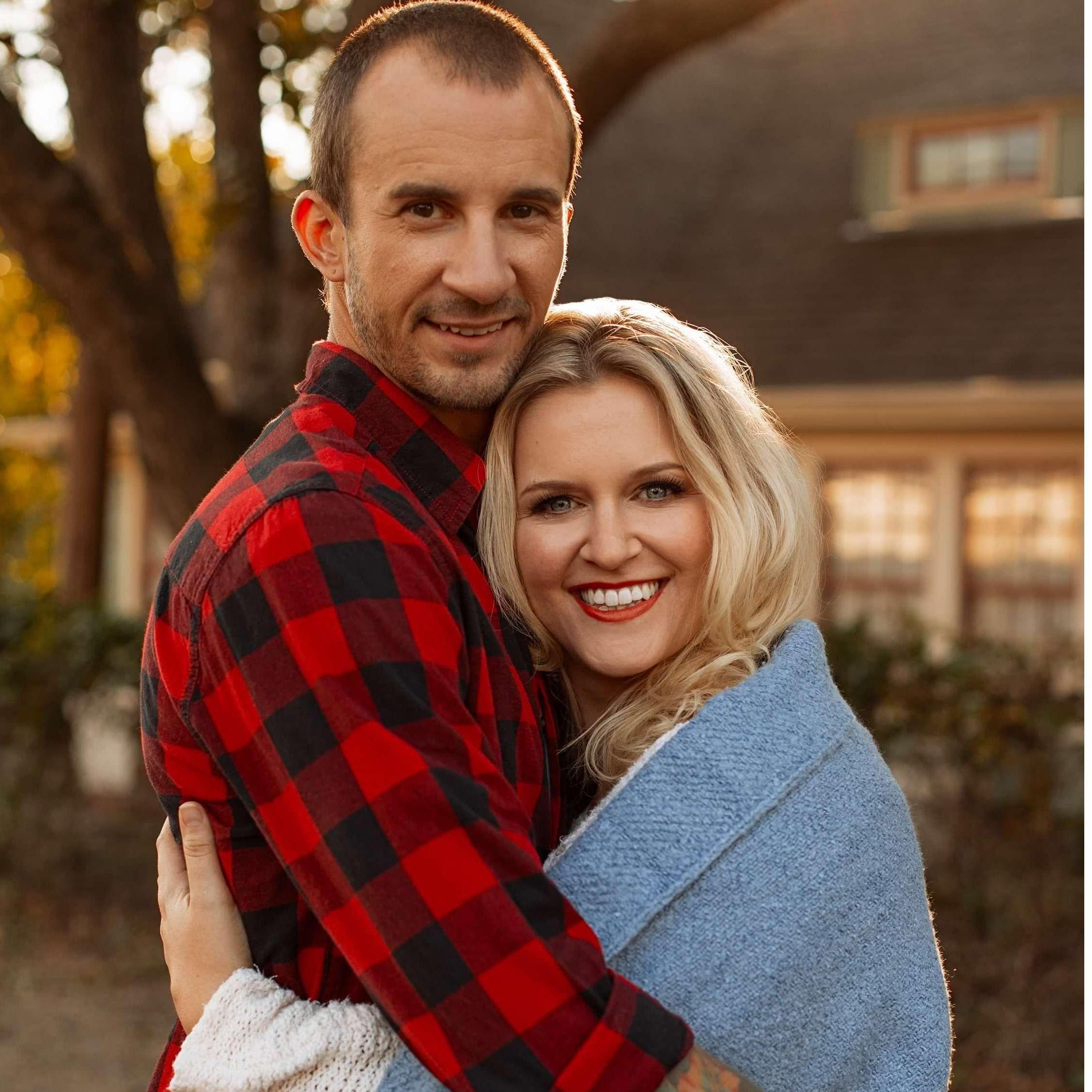 One of Becka's favorite pictures. Cory has fond memories of Becka being wrapped in this blue blanket by the fireplace the first night they met when they stayed up late talking for hours.