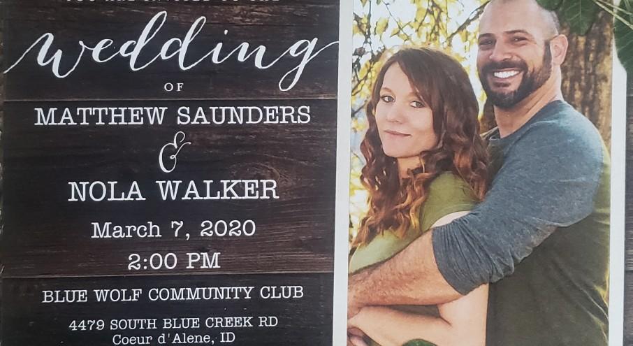 The Wedding Website of Matthew Saunders and Nola Walker