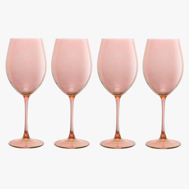 Flora Wine Glass, Set of 4 - Blush