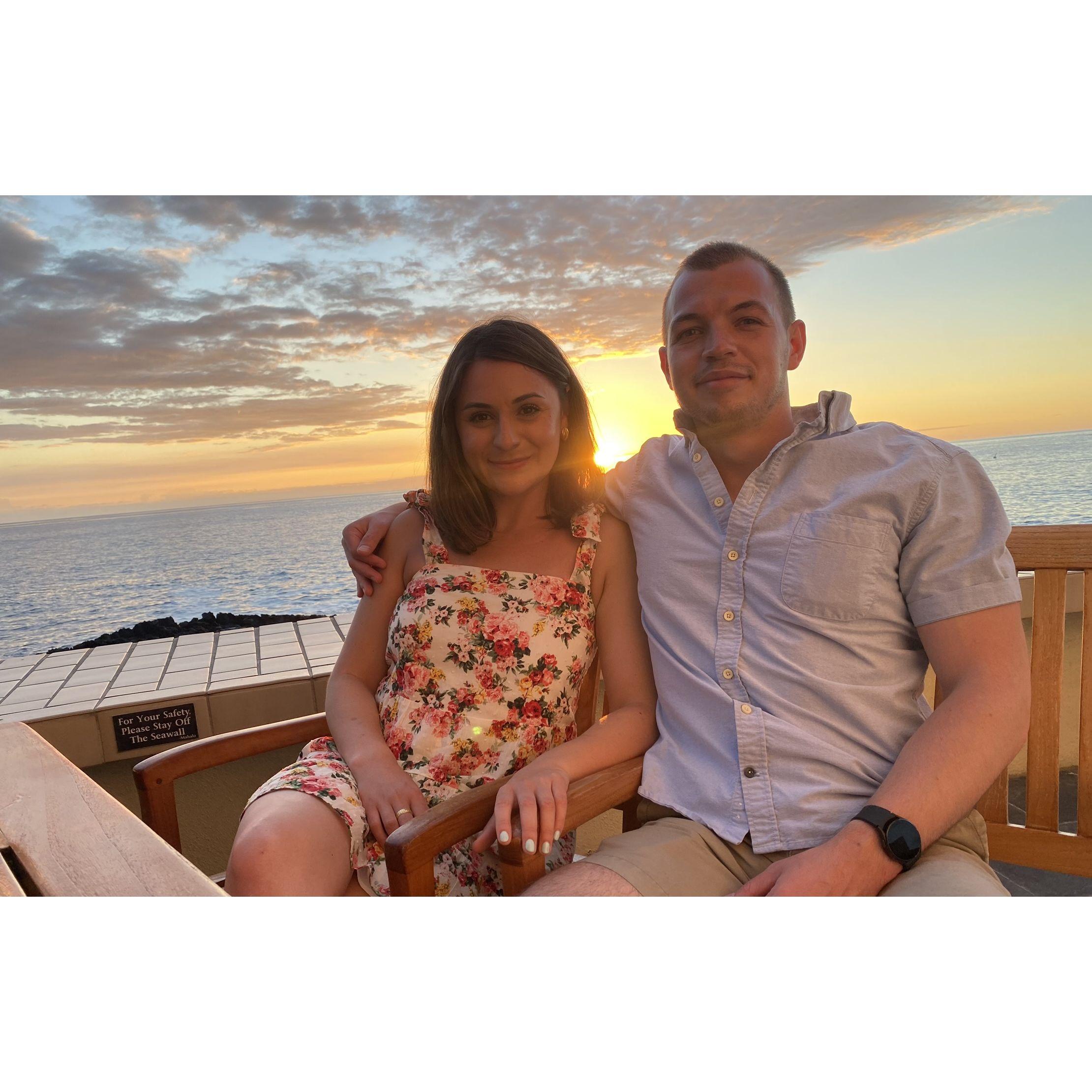 Relaxing in Kona