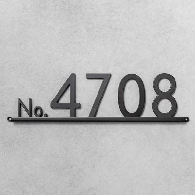 House Numbers Channel Bracket Black 5 Spaces - Hearth & Hand™ with Magnolia