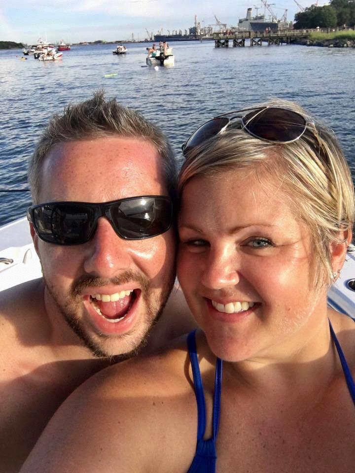 Listening to an outdoor concert by boat