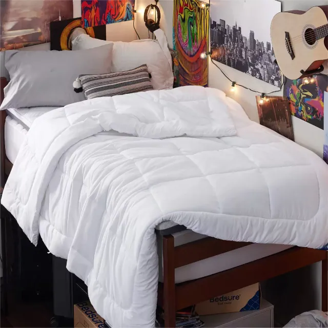Comforter Duvet Insert Quilted Down Alternative Comforters California Twin XL Size White - Bedsure