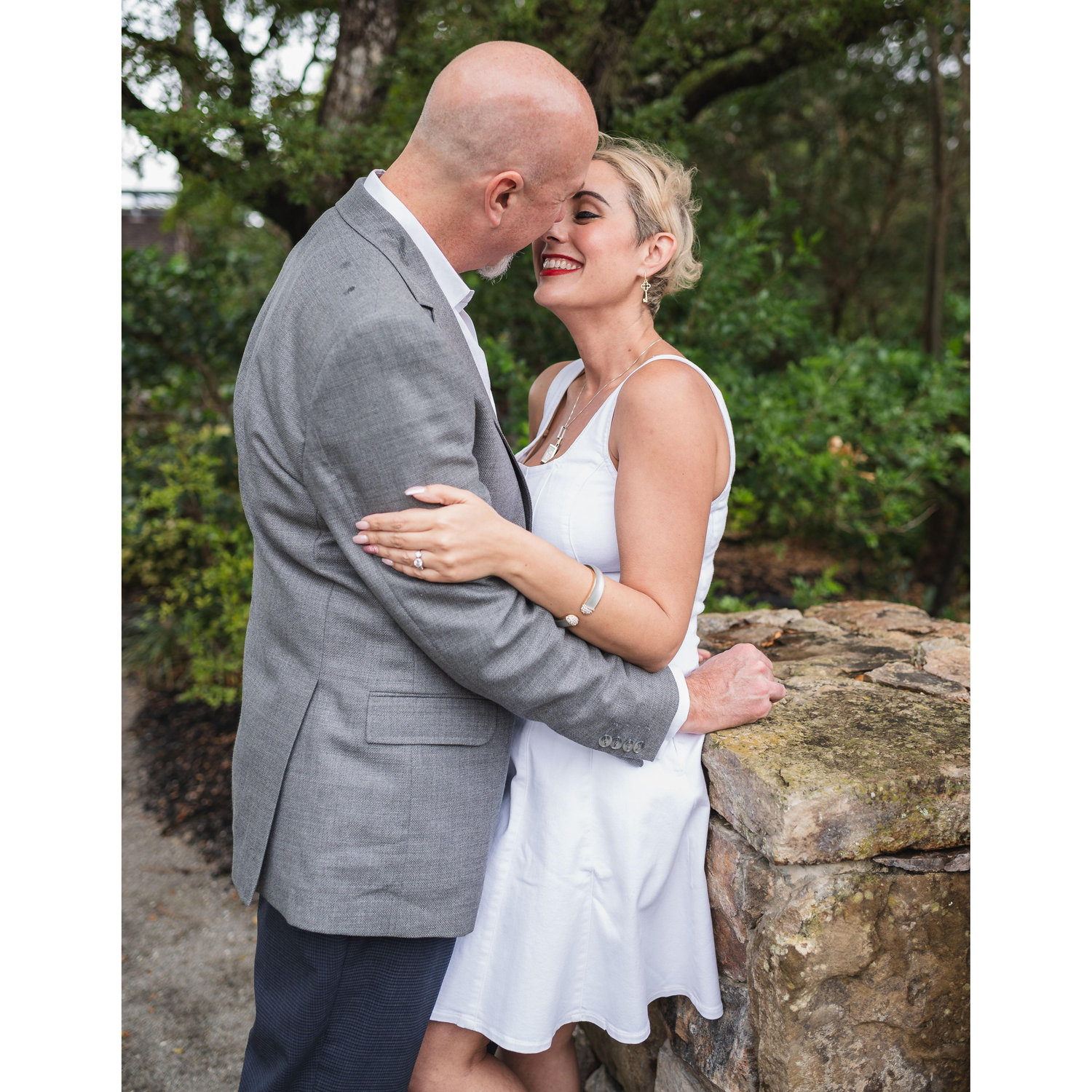 Engagement photos at Morikami