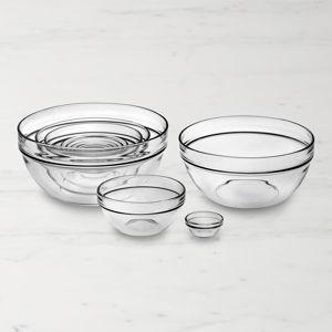 Williams Sonoma Glass Mixing Bowl 10-Piece Set
