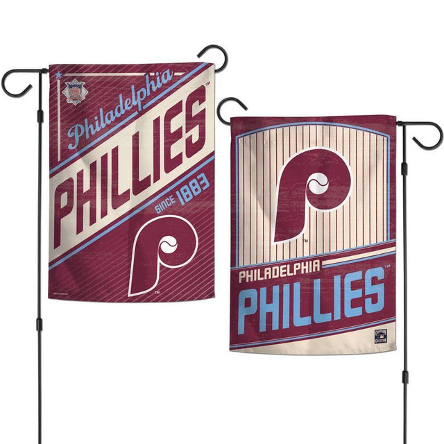 WinCraft Phillies 2 Sided Cooperstown Garden Flag Phillies
