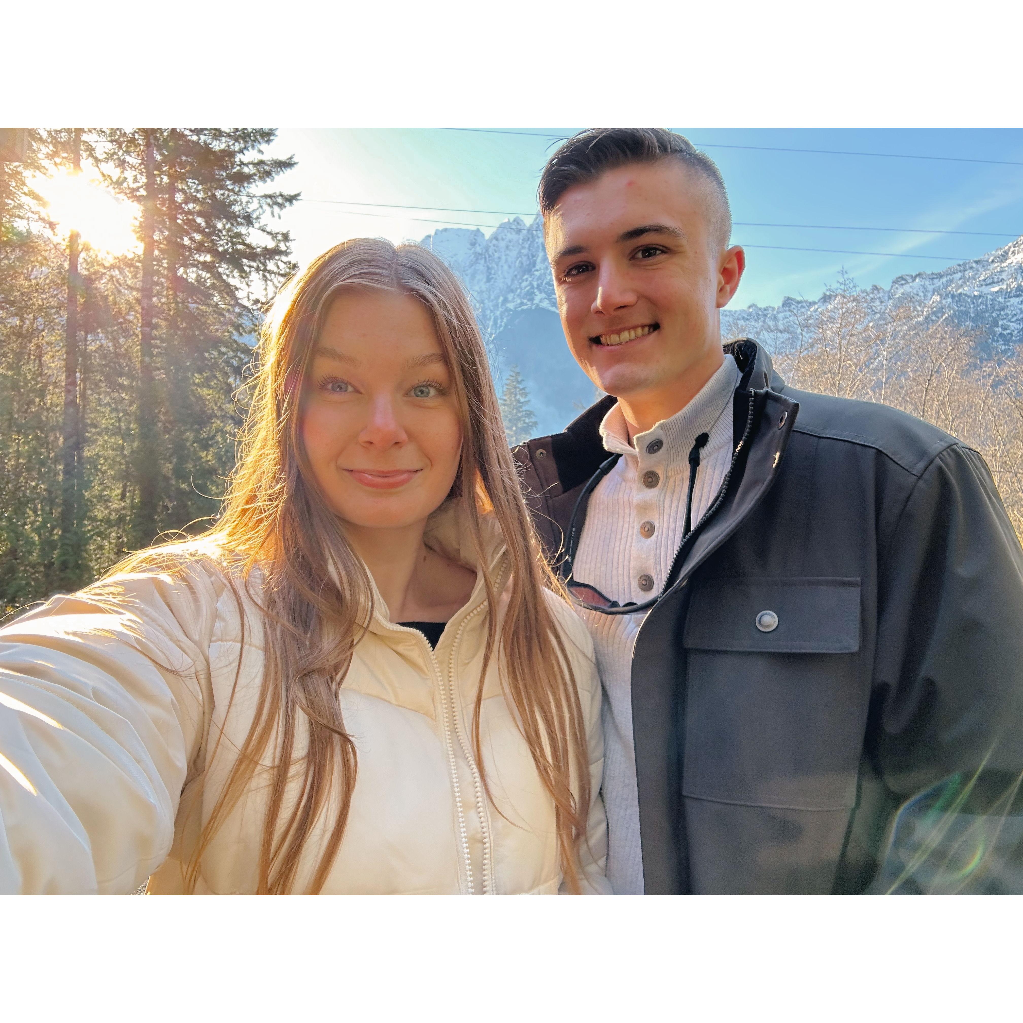 And Grace flew for the first time all the way to Washington State for our first Thanksgiving together.