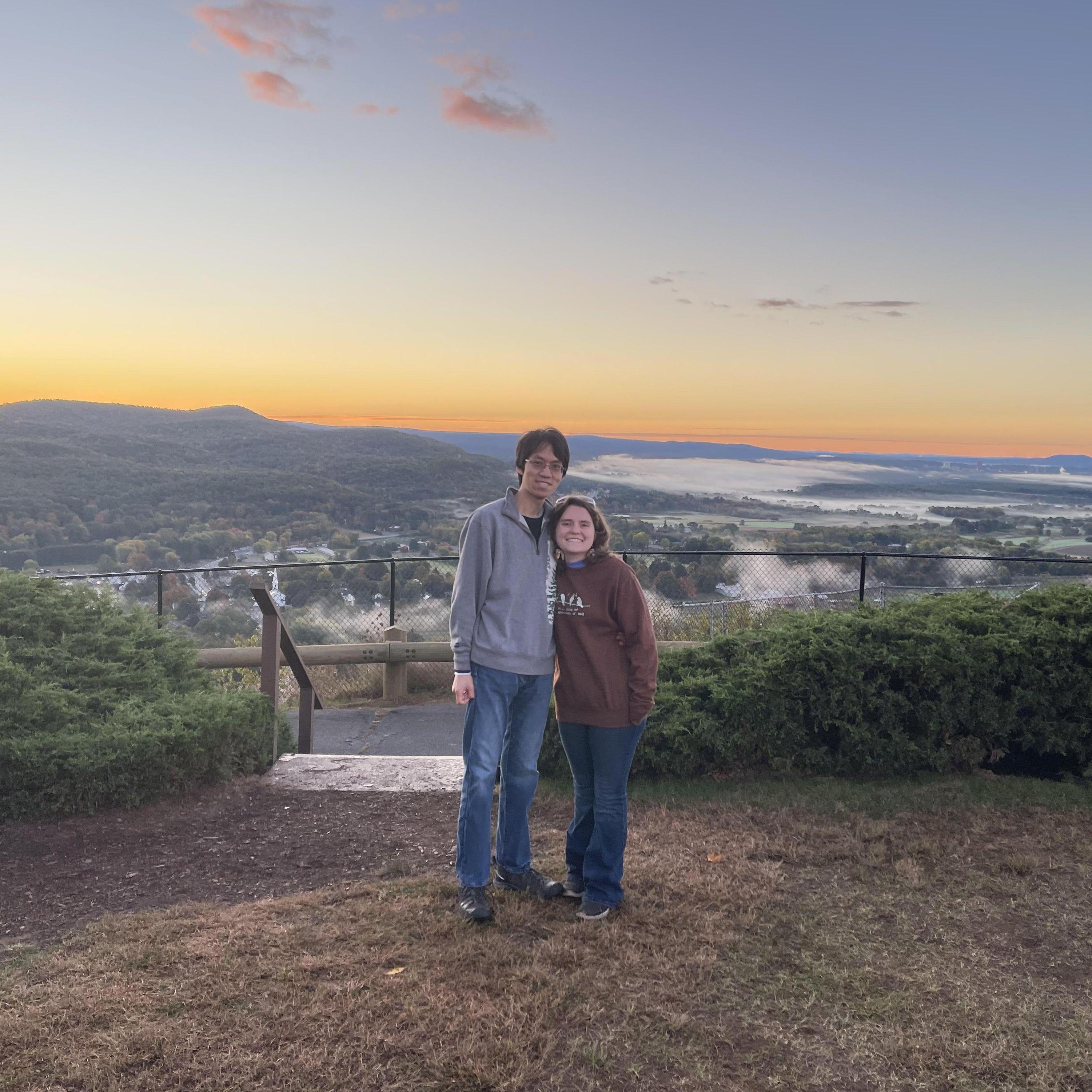 Reaching the top of Mt. Sugarloaf to see the sunrise. ~October 8, 2024~