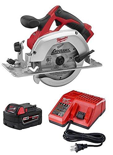 Milwaukee 18-Volt 6.5-Inch Circular Saw with High Capacity Battery and Charger