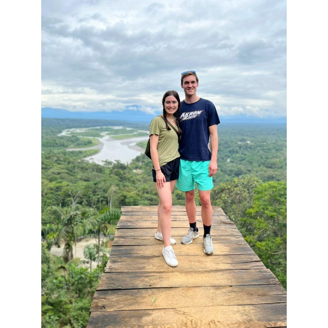 First time out of the country together in Ecuador in 2022