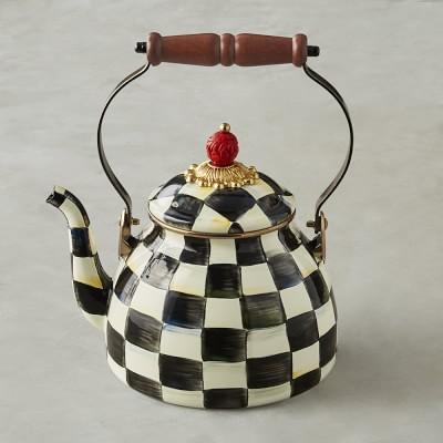 MacKenzie-Childs Tea Kettle, 2-Qt., Courtly Check