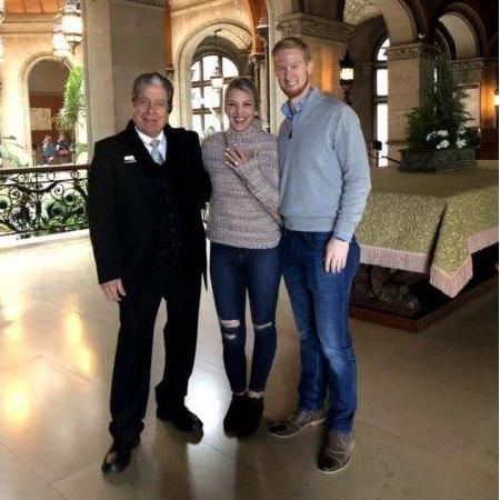 One of our favorite pictures with our tour guide at the Biltmore