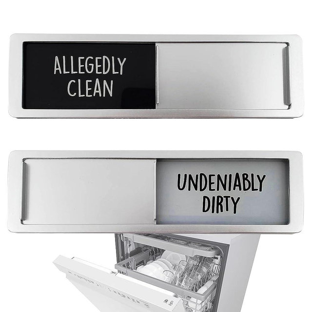 Apartment Essentials for First Apartment Must Haves, Funny Kitchen Gadgets Clean and Dirty Sign for Dishwasher, Funny Clean Dirty Magnet for Dishwasher Clean Dirty Sign, Gadgets for Home and Kitchen